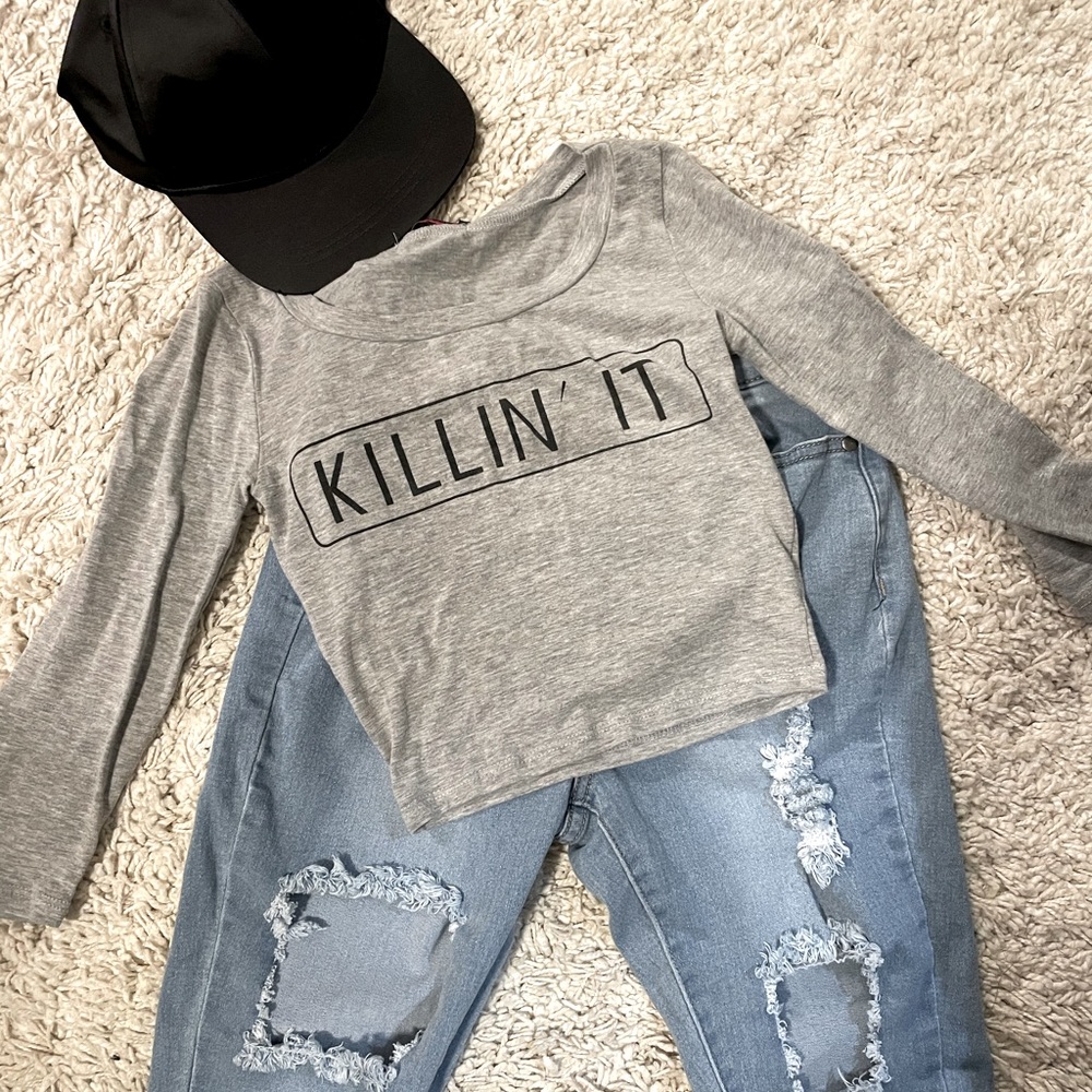 Killin it crop top